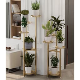 Indoor Multi-Layer Plants Flowers Stands With Anti-slip Feet Corner Stand Tall Planter Holder Shelf For Home Office Decor