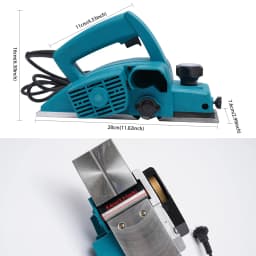 Portable Hand Electric Woodworking Planer 800W Adjustable Cutting Depth Planer with Lock Switch