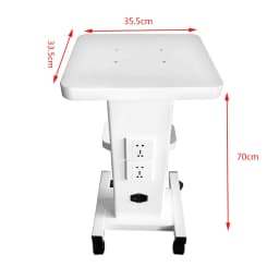 Salon Trolley with Socket Stand Rolling Cart Beauty Wheel Holder Spa Cart for Beauty Instruments