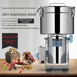 DIVEDEER 150~4500g Electric Grains Spices Hebals Coffee Dry Food Grinder Mill Grinding Machine Gristmill Flour Powder Crusher