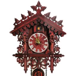 Vintage Antique Wall Clock with Cuckoo Clock and Wooden Pendulum, Decorat Wall Clock