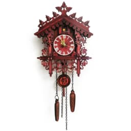 Vintage Antique Wall Clock with Cuckoo Clock and Wooden Pendulum, Decorat Wall Clock