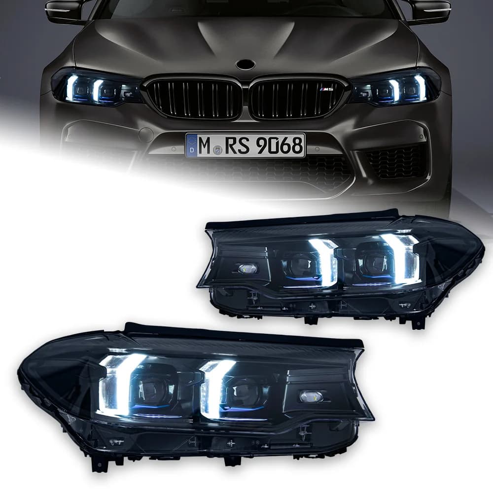 AKD LED Car Lights for BMW 5 Series G30 2017-2020 G31 525i 530i 535i G38 Headlight Projector Lens Head Lamp DRL Signal Auto Accessories