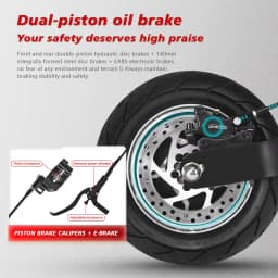 Boyueda Q7Pro Electric Scooter for Adults with Dual Motors and a 52V 19Ah Battery, featuring quiet 10-inch tires—ideal for daily commuting.
