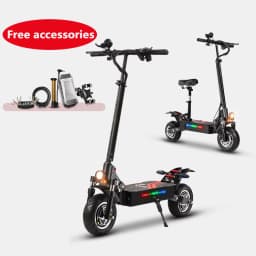 Boyueda Q7Pro Electric Scooter for Adults with Dual Motors and a 52V 19Ah Battery, featuring quiet 10-inch tires—ideal for daily commuting.