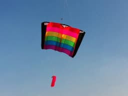Outdoor Fun Sports  Single Line Rainbow Kite  With Handle And String  Good Flying  Factory Outlet