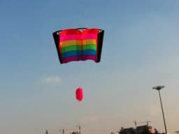 Outdoor Fun Sports  Single Line Rainbow Kite  With Handle And String  Good Flying  Factory Outlet