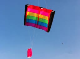 Outdoor Fun Sports  Single Line Rainbow Kite  With Handle And String  Good Flying  Factory Outlet