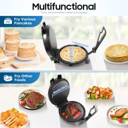 1200W Electric Toaster, Temperature Adjustable Roti Maker, Press Machine for Pancakes, Pan Cakes, Omelettes