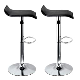 2-Piece Adjustable Bar Chair, Square Bar Chair 2-Piece Swivel Chair, Height Adjustable, 360° Rotation, Ultra-Quiet, Suitable for