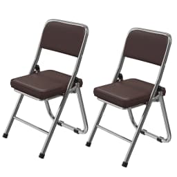 2 Piece Dining Chair, Conference Chair, Made of Comfortable PU Leather and Steel Frame, Sturdy Folding Chair
