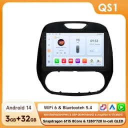 9" Hizpo CarPlay Android Auto Car Radio for Renault Kaptur Captur 2016 - 2019 Snapdragon 6115 4G BT RDS DSP GPS Navi 360°CAM