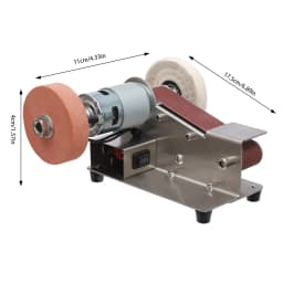 150W 7 Zahnräder Elektrisch Bandschleifer Polierer 1-45° Bandschleifmaschine 4500-9000RPM