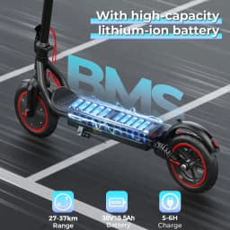 W7 Electric Scooter 8.5 inch 36V 10.5Ah 25-35km Range Dual Suspension Side Lights App Control 35km/h Speed Electric Scooters