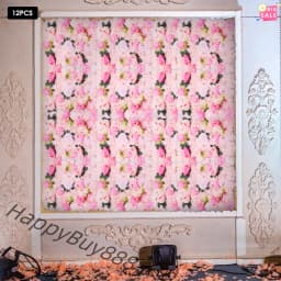 12 PCS Flower Wall Panels Artificial Flower Backdrop Flower Panels for Backdrop with Realistic Dahlia and Rose Flowers