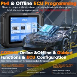 XTOOL D9S Intelligent Car Diagnostic Tool ECU Coding 45 Reset Key Programming FCA AutoAuth DOIP CANFD Topology Automotive Scanne
