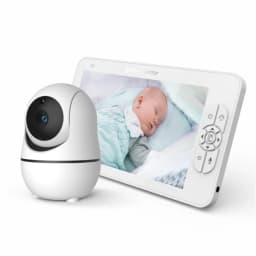 7" Video Baby Monitor, 1080P HD Display, IPS , Support 2 HDCams, 24Hour Battery Life, 1000ft Range, Split mode