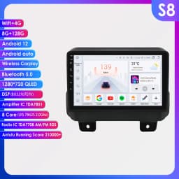 Car radio For Jeep Wrangler JL 2018-2021 Android Auto multimedia Video player For Gladiator 4G Carplay 2din SWC Screen Head Unit