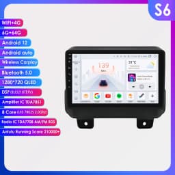 Car radio For Jeep Wrangler JL 2018-2021 Android Auto multimedia Video player For Gladiator 4G Carplay 2din SWC Screen Head Unit