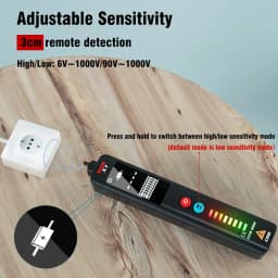BSIDE.NEW Voltage Detector Tester X1 X2 Smart Multimeter Non-contact Infrared Thermometer EBTN Display Live wire NCV Test pencil