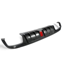 Rear Bumper Diffuser Lip Fits 2015-2021 BENZ W205 C63 C43 AMG Sedan Carbon Look
