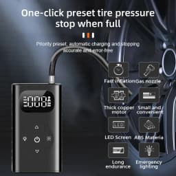 Portable Car Air Compressor 12V 150PSI Car Tire Inflator Smart Digital Inflatable Pump for Car Bicycle Boat Air Pump