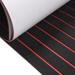Boat Flooring EVA Foam Decking Sheet Faux Teak Marine Mat Carpet Non-Slip Self-Adhesive for Motorboat RV Yacht Kayak 2400X900mm