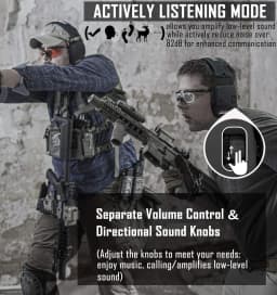 PROHEAR Headphones Bluetooth Electronic Shooting Ear Protection Earmuffs Noise Reduction Sound Amplification Hearing Protector