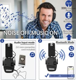PROHEAR Headphones Bluetooth Electronic Shooting Ear Protection Earmuffs Noise Reduction Sound Amplification Hearing Protector