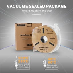ELEGOO 1.75mm Rapid PLA+ Filament 2KG 3D PLA for 30-600 mm/s High Speed Printing Dimensional Accuracy +/- 0.02mm 2pcs*1kg Set