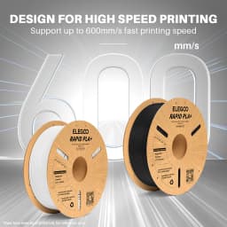 ELEGOO 1.75mm Rapid PLA+ Filament 2KG 3D PLA for 30-600 mm/s High Speed Printing Dimensional Accuracy +/- 0.02mm 2pcs*1kg Set