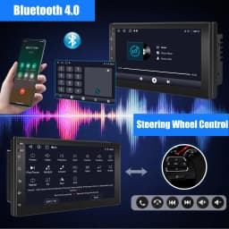 ESSGOO 9" Android 13 4+64G Wireless Apple Carplay Car Stereo Double 2 DIN GPS Navigation Bluetooth FM RDS USB WIFI Mirror Link