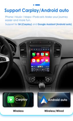 9.7inch 2 DIN Android 13 Car Multimedia Stereo for Opel Insignia Buick Regal 2009-2013 Autoradio Vertical Screen Carplay 7862