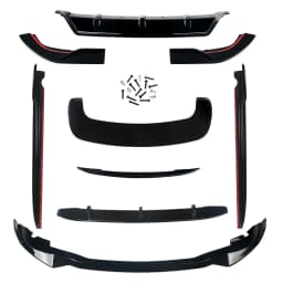 MAGICKIT BODY KITS FOR 2019+ BMW X5M G05 FRONT LIP REAR DIFFUSER SPOILER GLOSSY BLACK USA Gloss Black CAR accessories