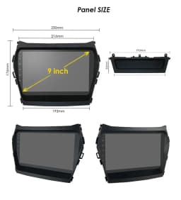 Hizpo 2Din 9inch Car Radio CarPlay Multimedia for Hyundai IX45 Santa Fe 3 2013 - 2017 UI7862 Headunit RDS DSP 4G BT