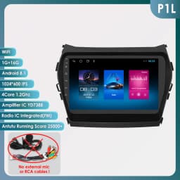 Hizpo 2Din 9inch Car Radio CarPlay Multimedia for Hyundai IX45 Santa Fe 3 2013 - 2017 UI7862 Headunit RDS DSP 4G BT