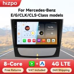 Hizpo 6115 Radio For Mercedes Benz E class W211 E300 E350 E240 4G Car Multimedia GPS 2din Autoradio CarPlay Android Auto WIFI BT