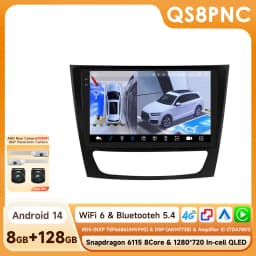 Hizpo 6115 Radio For Mercedes Benz E class W211 E300 E350 E240 4G Car Multimedia GPS 2din Autoradio CarPlay Android Auto WIFI BT