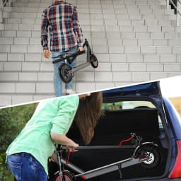 ATSANT Adult Electric Scooter Powerful Motor 35KM/50KM Long Range 8.5/10 Inch Tires 10.5/14.5Ah Large Battery Foldable Commuter Electric Scooter Kick Scooter