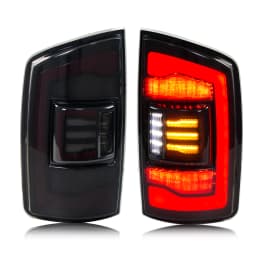LED Tail Lights for Dodge Ram 1500 2500 3500 2002-2005 3rd Gen Sequential Signal Rear Lamps Assembly (Not Fit Ram 2006-2008)
