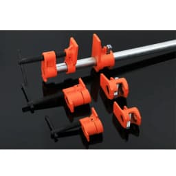 Heavy Duty 1/2" 3/4" Wood Gluing Pipe Clamp Fixture Quick Release Cast Iron Vertical Pipe Clamp Woodworking Tool
