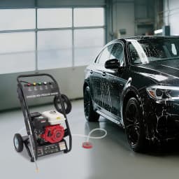 7.5HP Gasoline High Pressure Washer 2200PSI 4-Stroke Gas Powered Jet Cleaner w/ Spray Gun & 5 Nozzles for Cleaning Car Deck Yard