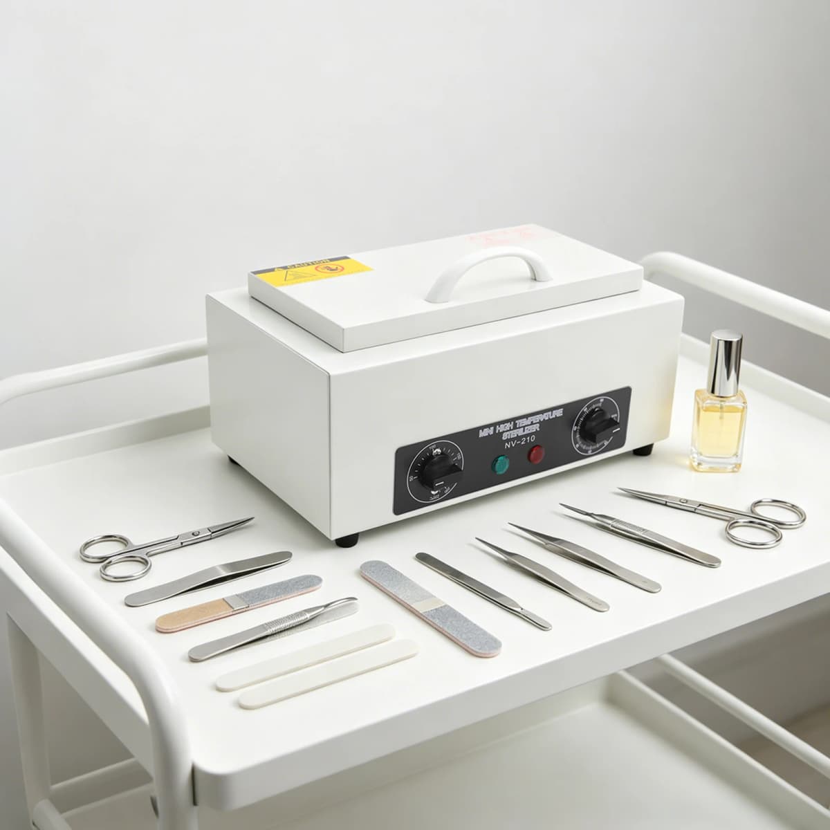 High Temperature Disinfection Box Electric High-Temperature Heating Sterilization Dental Treatment Beauty Salon Nail Tools