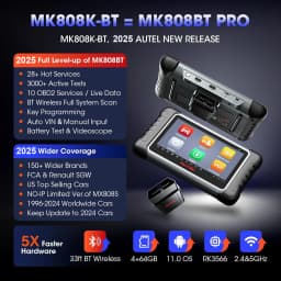 Autel MaxiCOM MK808K-BT Bluetooth OBD2 Scanner Full Bidirectional Diagnostic Tools same as MK808BT Pro Automotive scanner