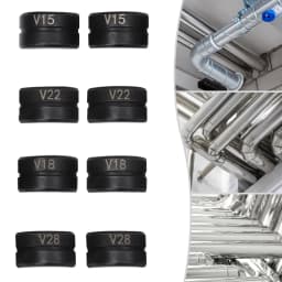 V15/18/22/28mm Crimping Dies Pipe Presser Jaws Crimping Pliers Pipe Presser Jaws Set For Crimping Copper Pipes