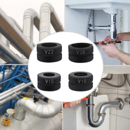 V15/18/22/28mm Crimping Dies Pipe Presser Jaws Crimping Pliers Pipe Presser Jaws Set For Crimping Copper Pipes