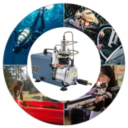 30mpa High-Pressure Electric Air Compressor Pump 1.8Kw High-Temperature Resistance Compressor Pump for Automobile/ Bicycle