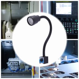 360° 5W Machine Work Light Flexible LED Light Magnetic Base Lathe Light White Light Color 6500K 500-600lm