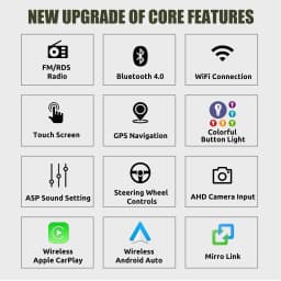 ESSGOO 7" Display Android 14 For VW T5 Multivan Transporter Wireless Carplay Androdi Auto GPS Nav WiFi BT RDS BT SWC Mirror Link