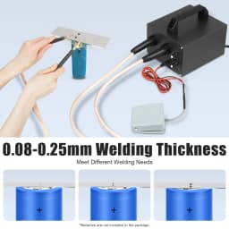 6700W Spot Welding Machine, 220V Battery Spot Welder Output 1600A, Adjustable Current and Time Welder W/2 Welding Pens